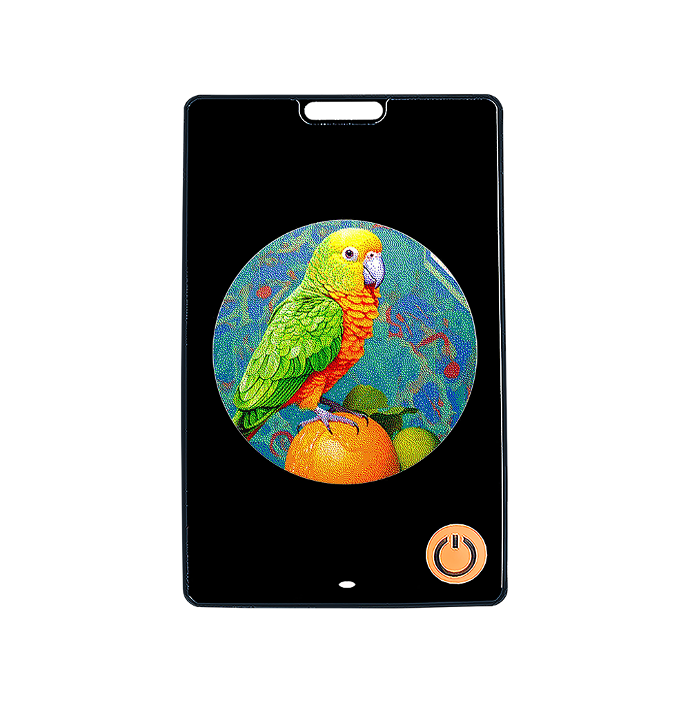 1.69-inch HD Six-color E-Ink Screen Anti-lost Device for Luggage and Pets Smart E-paper Photo Frame with Bluetooth & NFC
