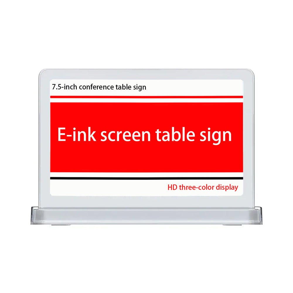 7.5-inch High-definition Electronic Ink Screen Photovoltaic Table Sign Conference Table Sign Office Desk Exhibition Table Sign