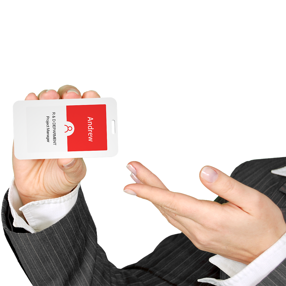 Electronic Ink Screen Employee Card Bluetooth Visitor Card Access Control Sign-in Smart Work Card Office Electronic Badge