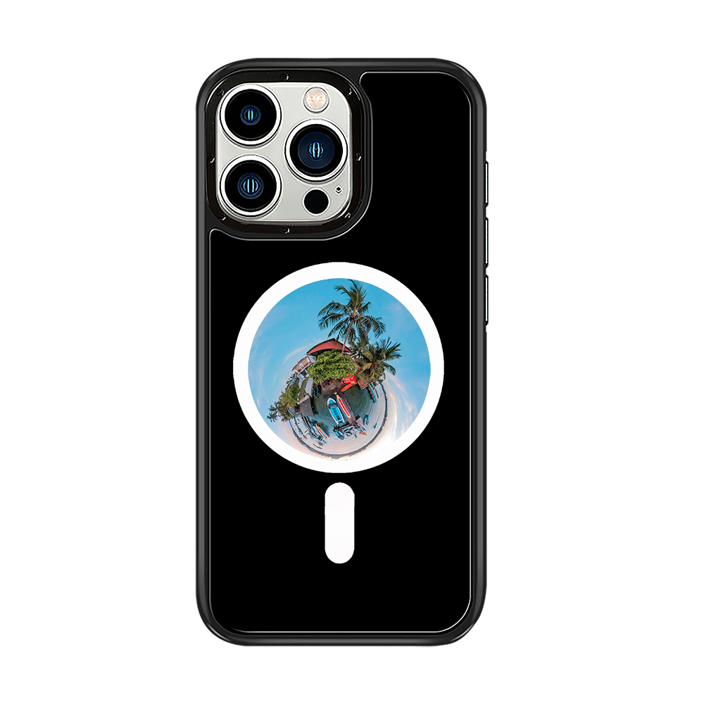 Magnetic Cover Compatible with for iPhone 16 Pro Max Case Wireless Charger Smart E Ink Phone Case Full Colour E-paper