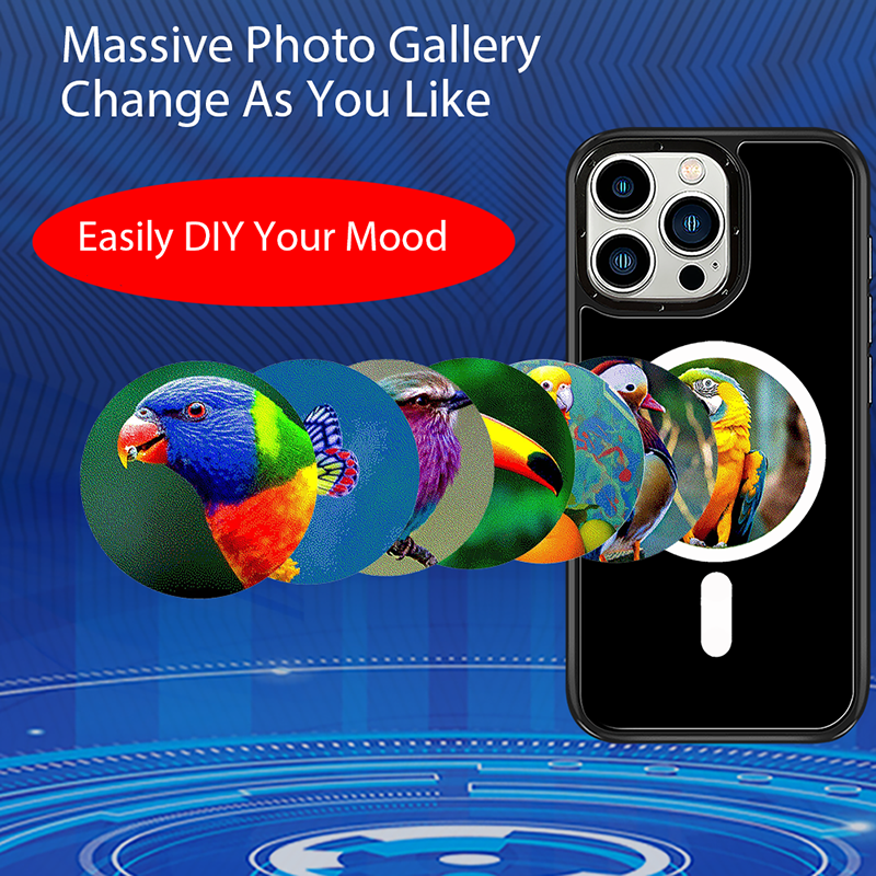 Smart Ink Phone Case for IPhone15 16 17 Pro Max HD Six Color E Ink Screen with NFC Transfer DIY Photo Display Digital Phone Case