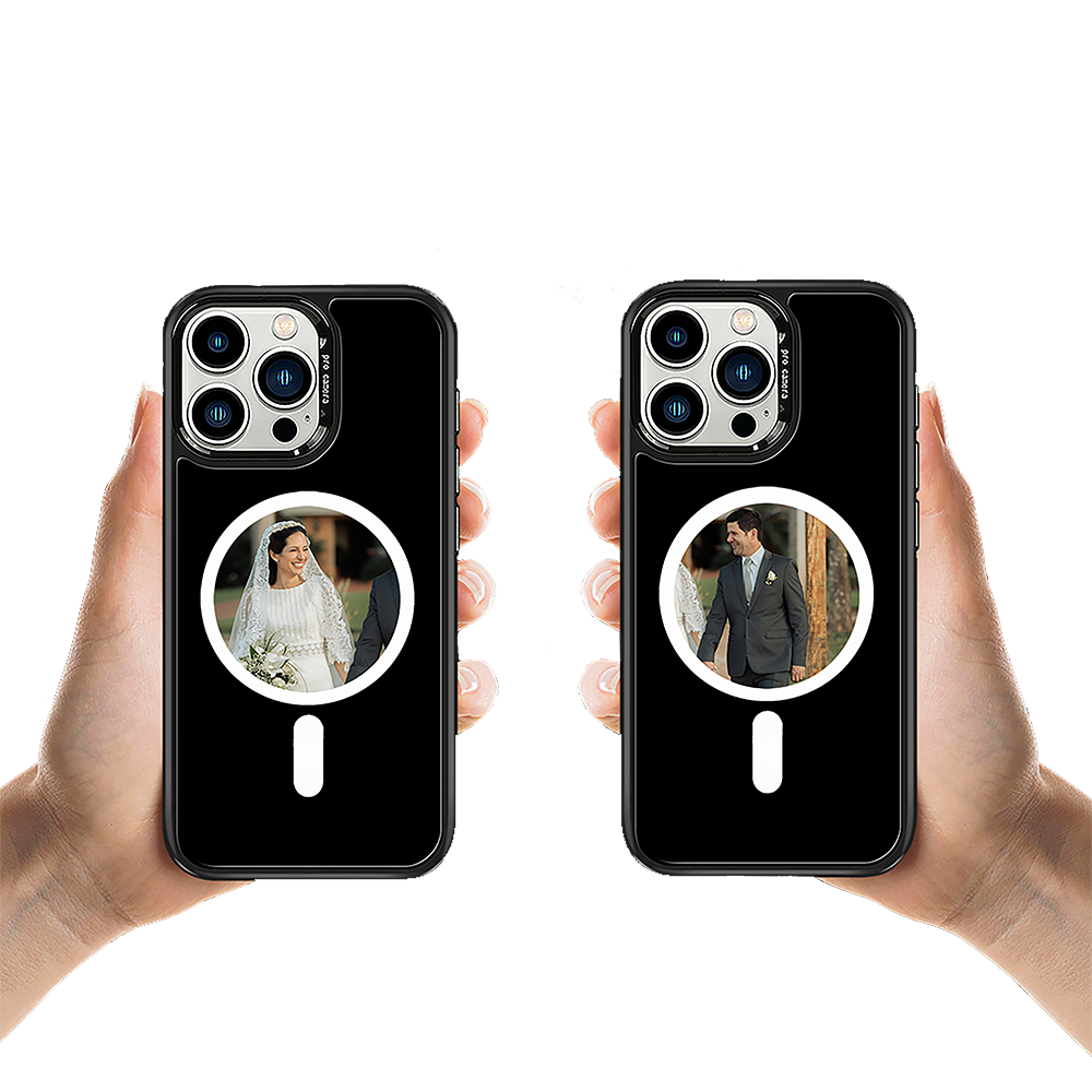 Custom Phone Case Magnet NFC E-ink Screen Photo for iPhone 16 Pro Max Smart Display DIY Photo Cover for iPhone