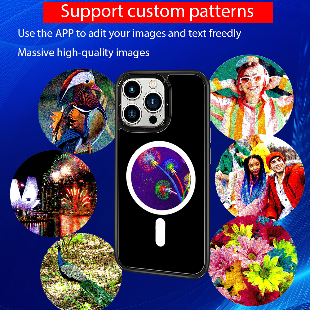 Smart Ink Phone Case for IPhone15 16 17 Pro Max HD Six Color E Ink Screen with NFC Transfer DIY Photo Display Digital Phone Case