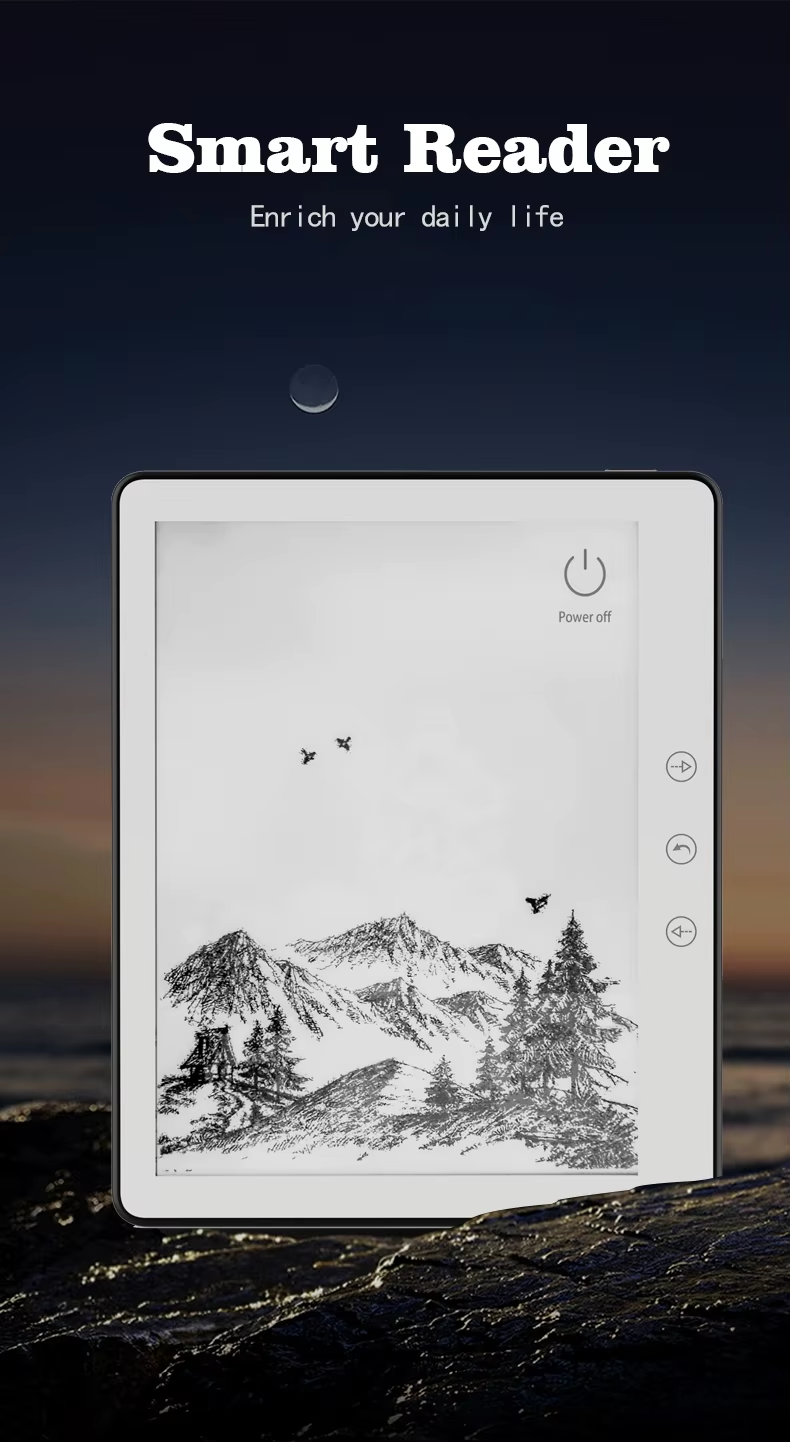 Lightweight 5.76-Inch EReader Device 1GB RAM 16GB Storage Eye-Friendly 5.76-Inch E Ink Technology PDF TXT Files for Android