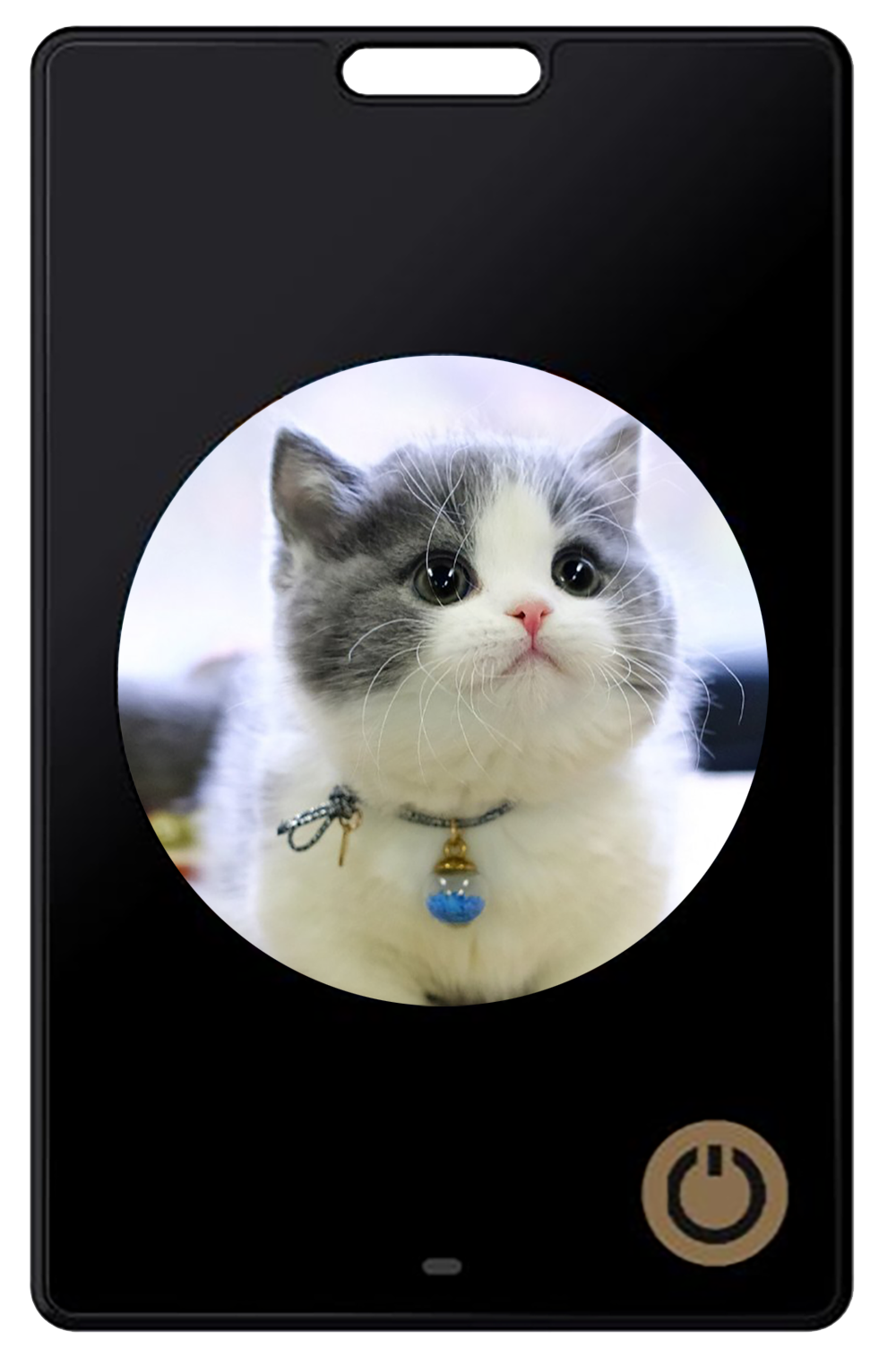 1.69-inch HD Six-color E-Ink Screen Anti-lost Device for Luggage and Pets Smart E-paper Photo Frame with Bluetooth & NFC