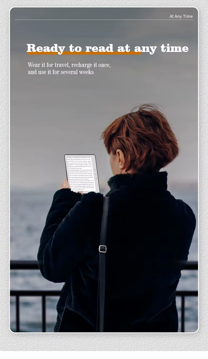 E Book Reader 5.76 Inch E Ink Technology E-Reader Devices Lightweight 1GB 16GB Eye Friendly E Paper for Android