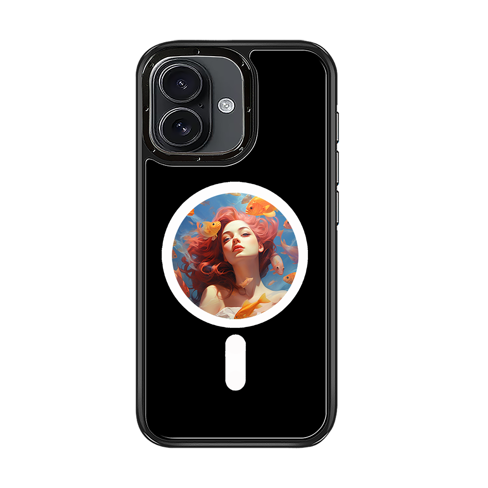 For iPhone 16 E-Ink Phone Case Compatible with NFC 6-Color TPU + PC Back Cover AI NFC Phone Case E-paper Phone Cave