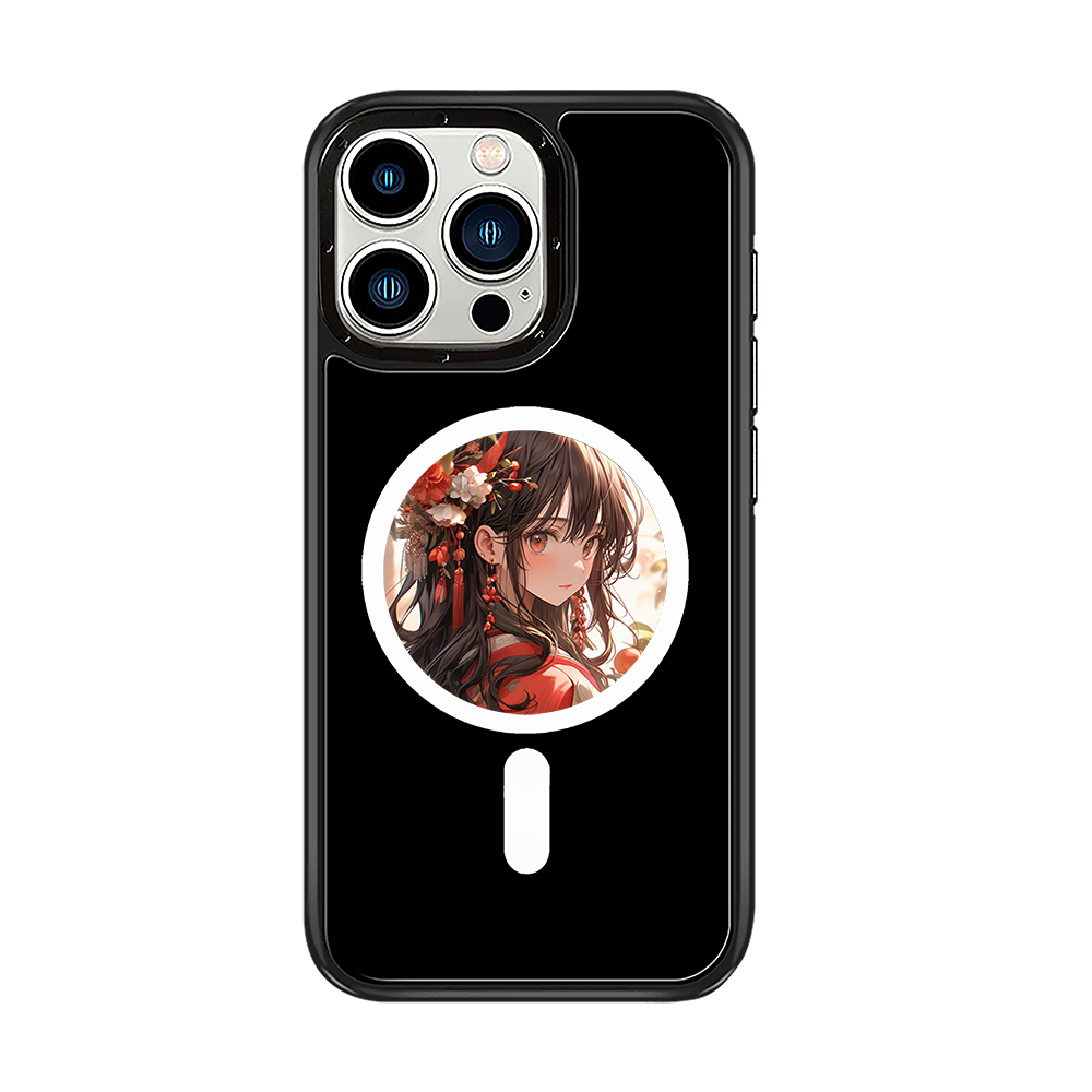 For iPhone 16 Pro Max E-Ink Phone Case Compatible with NFC 6-Color TPU + PC Back Cover AI NFC Phone Case E-paper Phone Cave