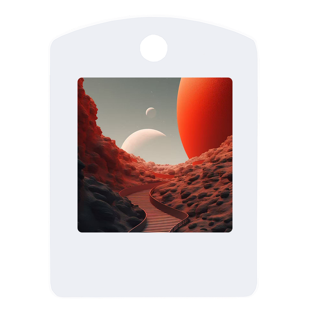 1.54-inch Four-color Electronic Ink Screen Photo Frame NFC Electronic Paper Keychain Pet Changeable Mobile Photo Frame