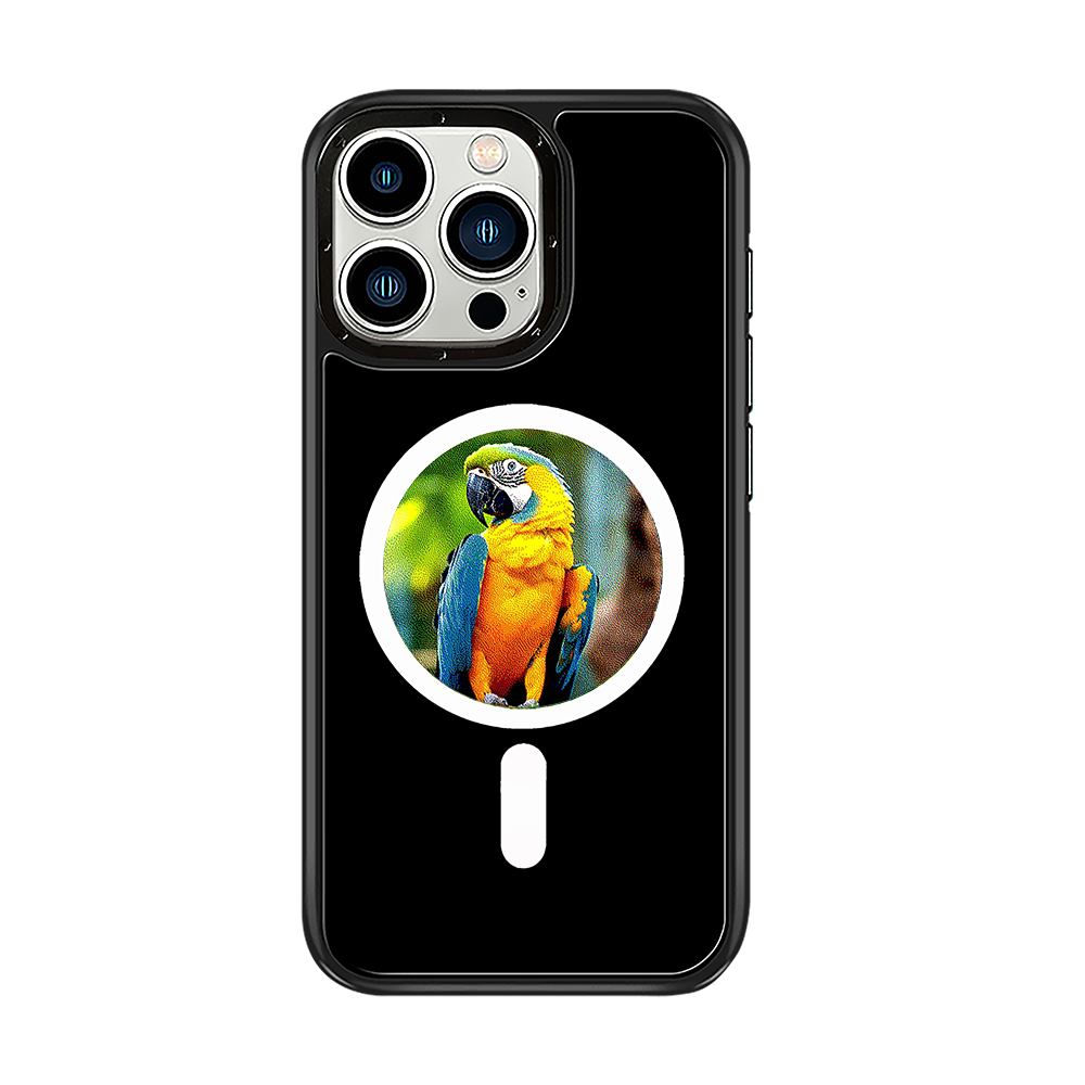 Six-color Full-color HD Round E-ink Screen Mobile Phone Case Smart E-paper Mobile Phone Case Compatible with MagSafeNFC