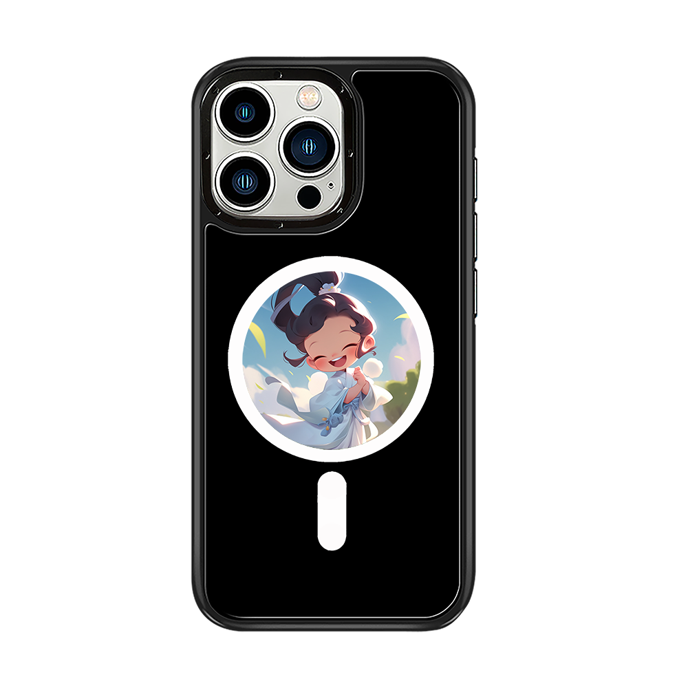 For iPhone 15 Pro E-Ink Phone Case Compatible with NFC 6-Color TPU + PC Back Cover AI NFC Phone Case E-paper Phone Cave