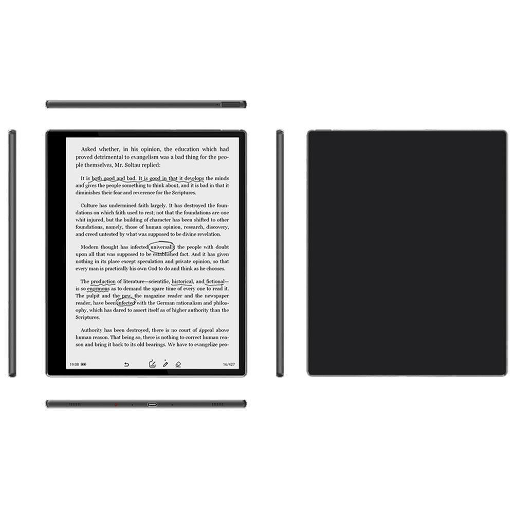 E-Book Reader with Large E-Ink Screen 10.3-inch Glare-Free & Eye-Friendly E-Reader Wi-Fi E-Readers for Kids Adults & Seniors