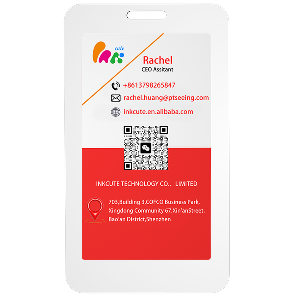 E-ink Paperless NFC Four-color Smart Labels Aviation Labels 4-color ID Badges Wireless ID Badges Reusable Work Badges