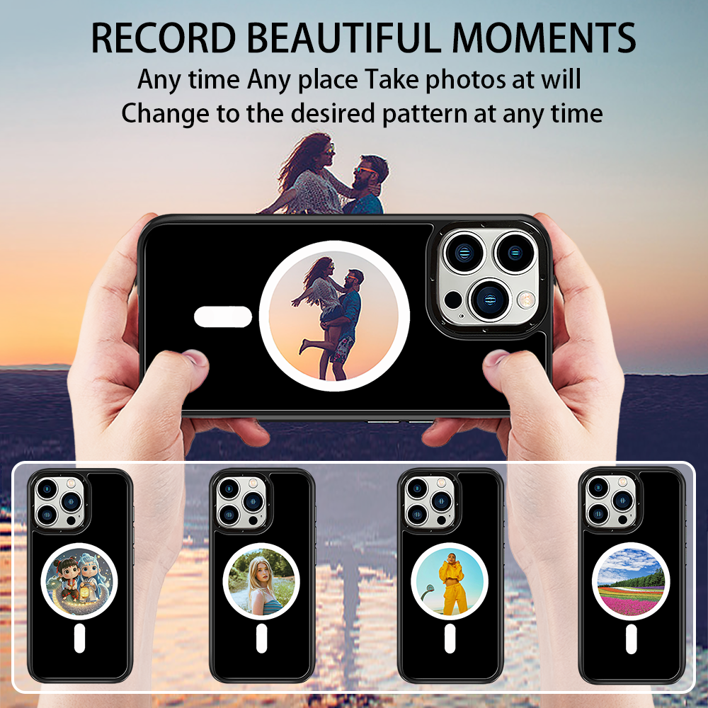 Six Colours E-Ink Screen New Design NFC DIY Smart E-Ink Display Phone Case Protective Cover for iPhone 15pro Max
