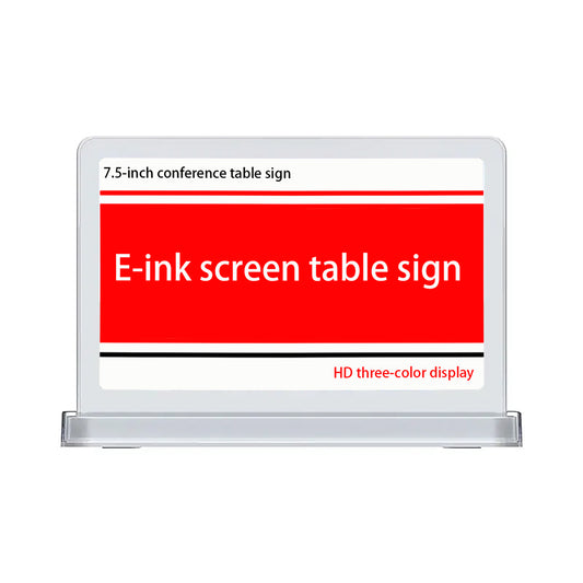 7.5-inch High-definition Electronic Ink Screen Photovoltaic Table Sign Conference Table Sign Office Desk Exhibition Table Sign