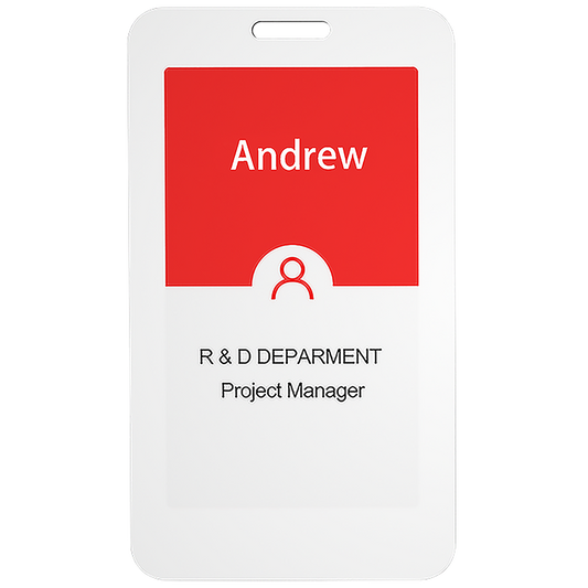E-ink Paperless NFC Four-color Smart Labels Aviation Labels 4-color ID Badges Wireless ID Badges Reusable Work Badges