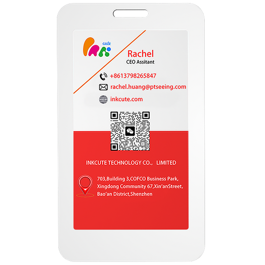 Four-color High-definition 3.7-inch NFC E-Ink Screen Work Badge Smart Card Premium Access Card Visitor Card