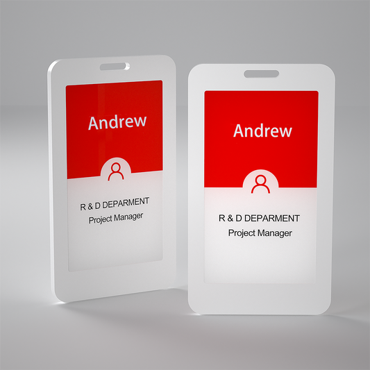 E-Ink Screen bluetooth Employee Card Student Card Badge Can Be Recycled Reuse Energy Saving and Environmental protection