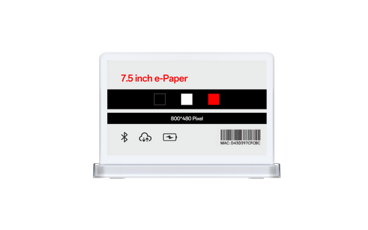 E-ink E-paper HD 7.5-inch Photovoltaic Table Sign Bluetooth Vertical Electronic Paper Ink Screen Sign Conference Table Sign