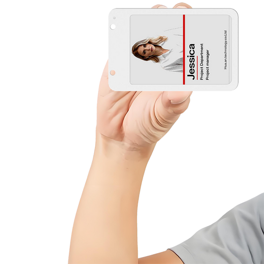 2025 New 4-color 4.0-inch E-paper Employee Card Portable Digital E-ink Screen Photo Frame Smart Bluetooth ID Card Customizable