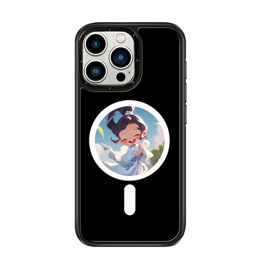 For iPhone 15 Pro E-Ink Phone Case Compatible with NFC 6-Color TPU + PC Back Cover AI NFC Phone Case E-paper Phone Cave
