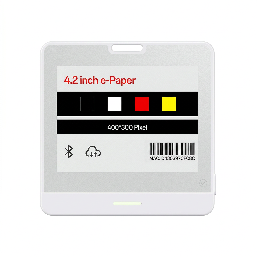 4.2-inch 4-Color Bluetooth E-Paper Label